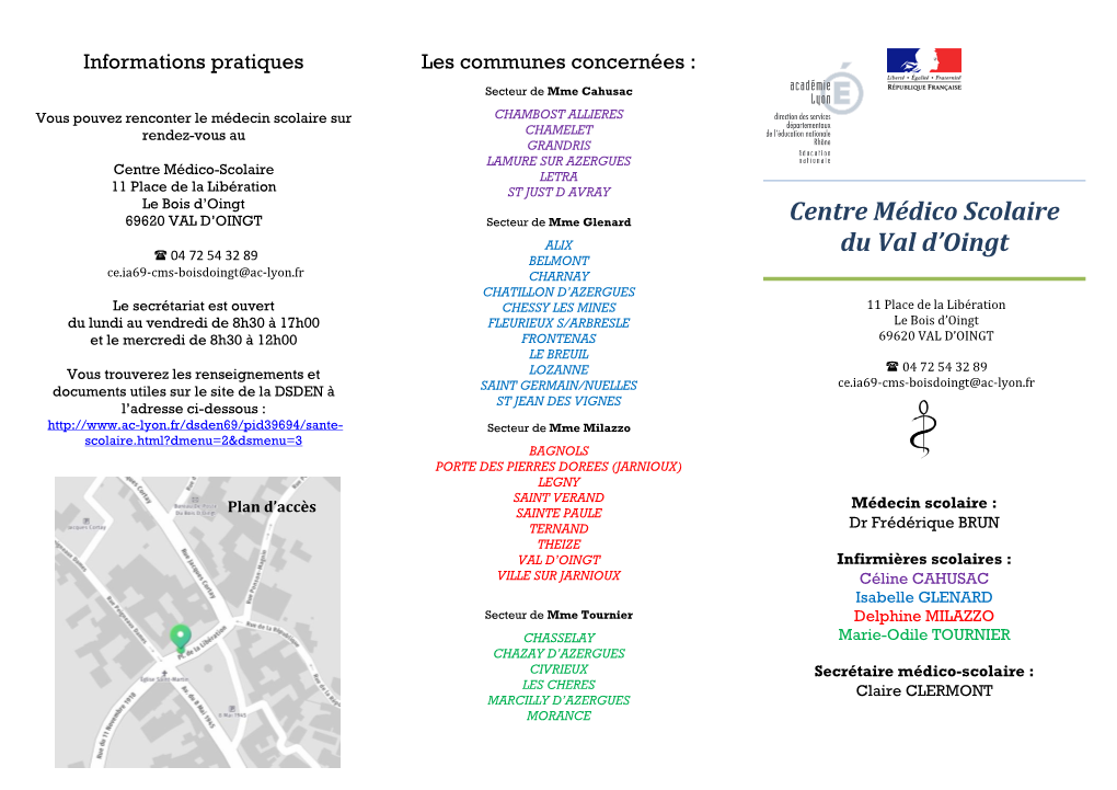 Centre Médico Scolaire Du Val D'oingt