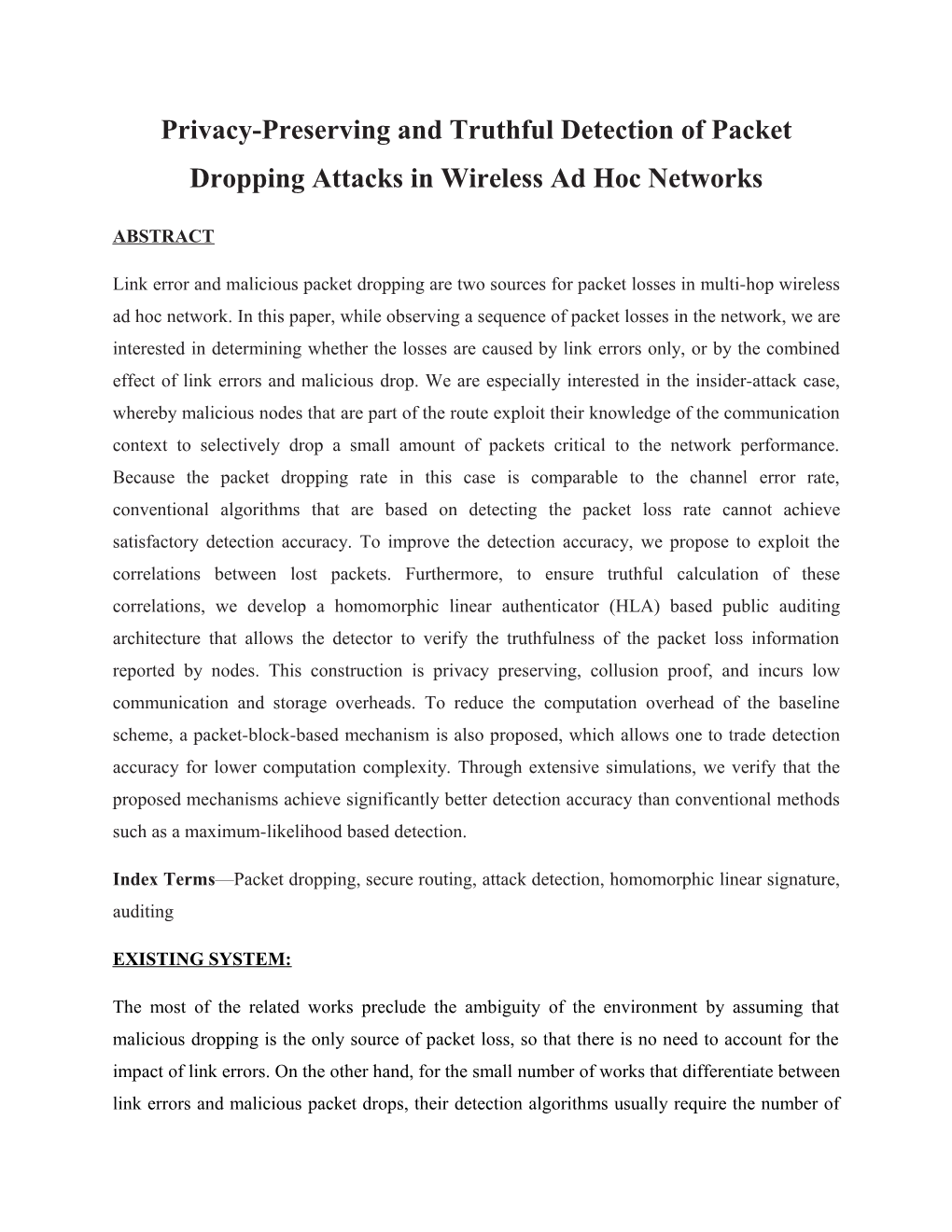 Privacy-Preserving and Truthful Detection of Packet Dropping Attacks in Wireless Ad Hoc