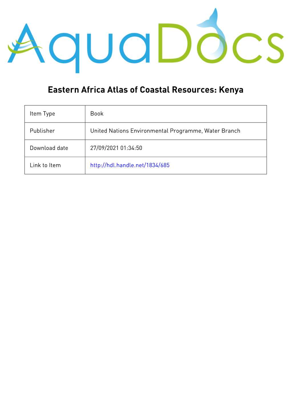 Coastal Resources and Their Use