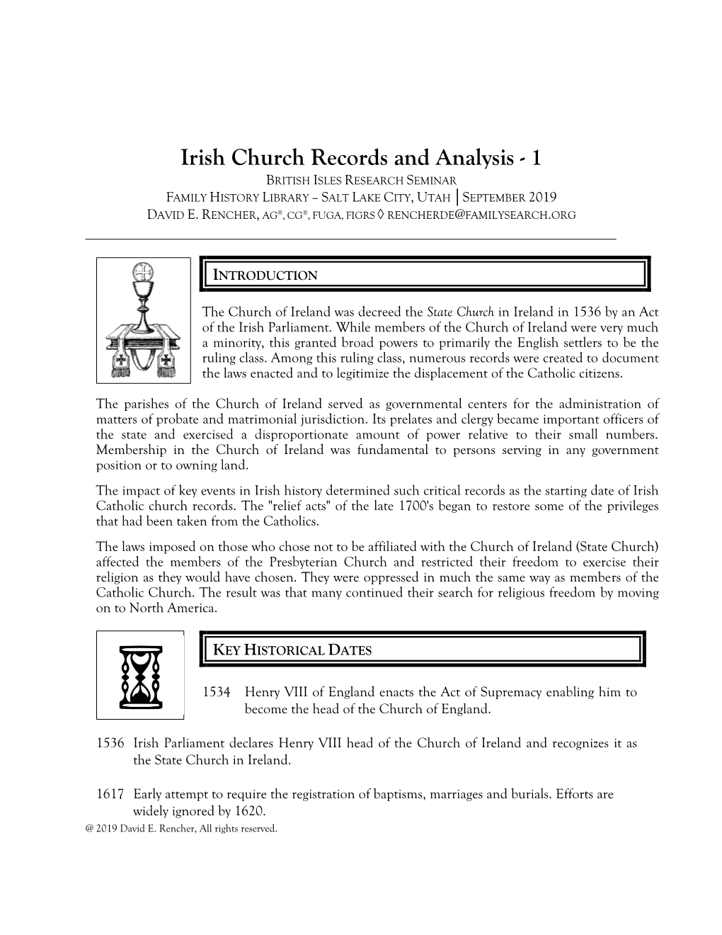 Church of Ireland Church Records