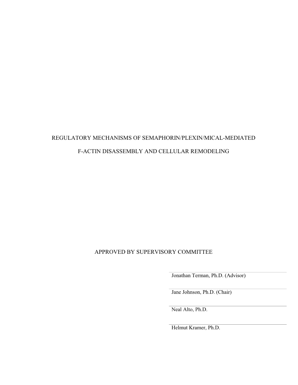 Regulatory Mechanisms of Semaphorin/Plexin/Mical-Mediated