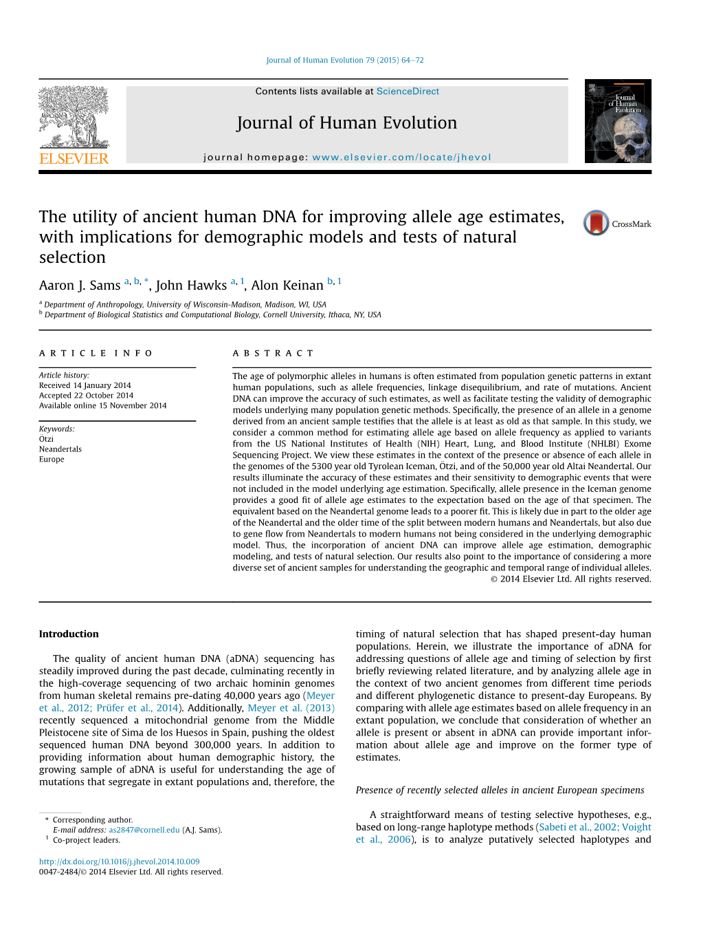 The Utility of Ancient Human DNA for Improving Allele Age Estimates, with Implications for Demographic Models and Tests of Natural Selection