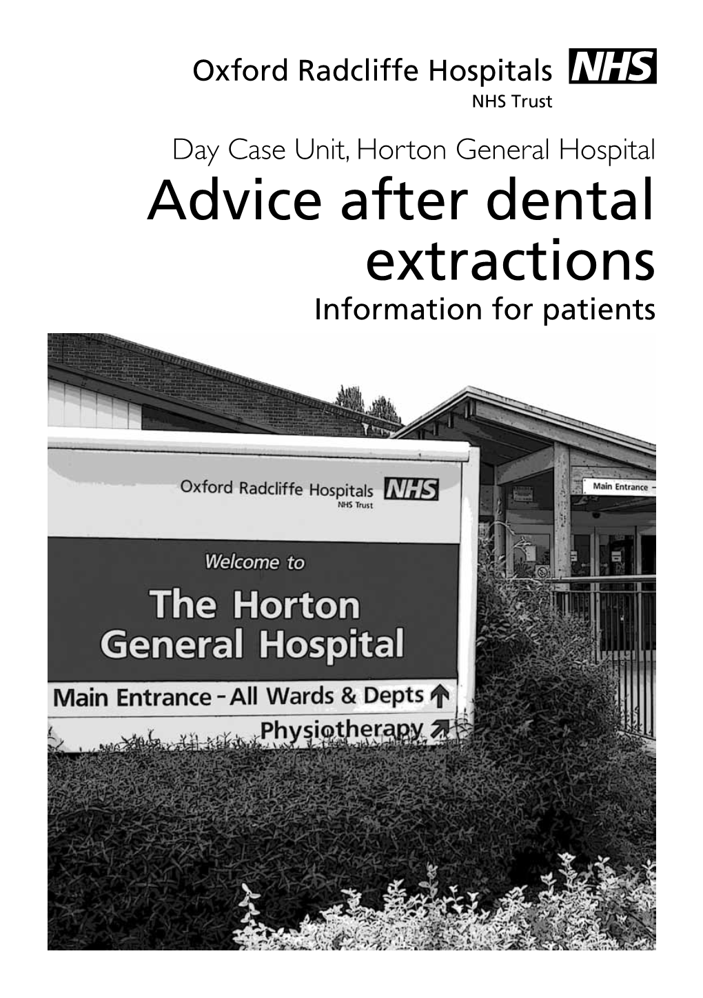 Advice After Dental Extractions
