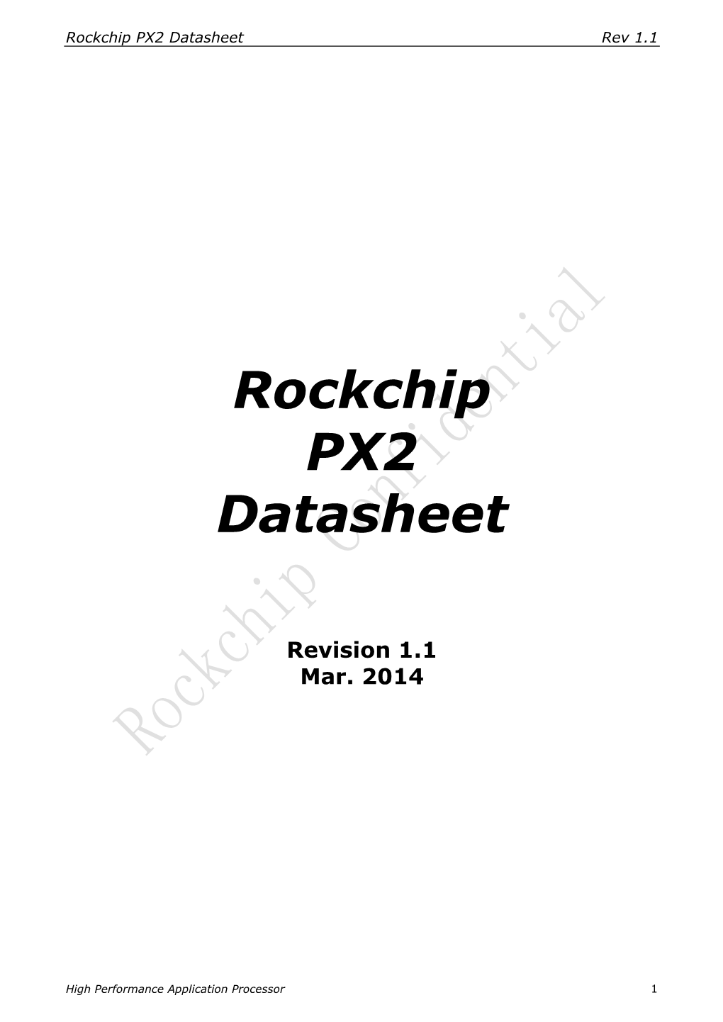 Rockchip PX2 Datasheet Rev 1.1