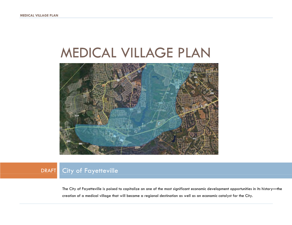 Medical Village Plan