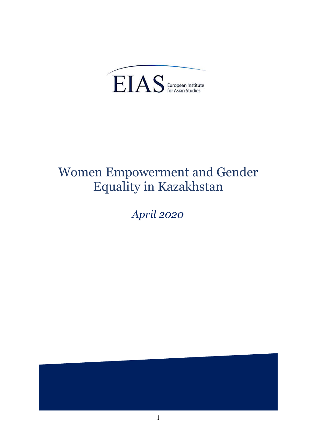 Women Empowerment and Gender Equality in Kazakhstan