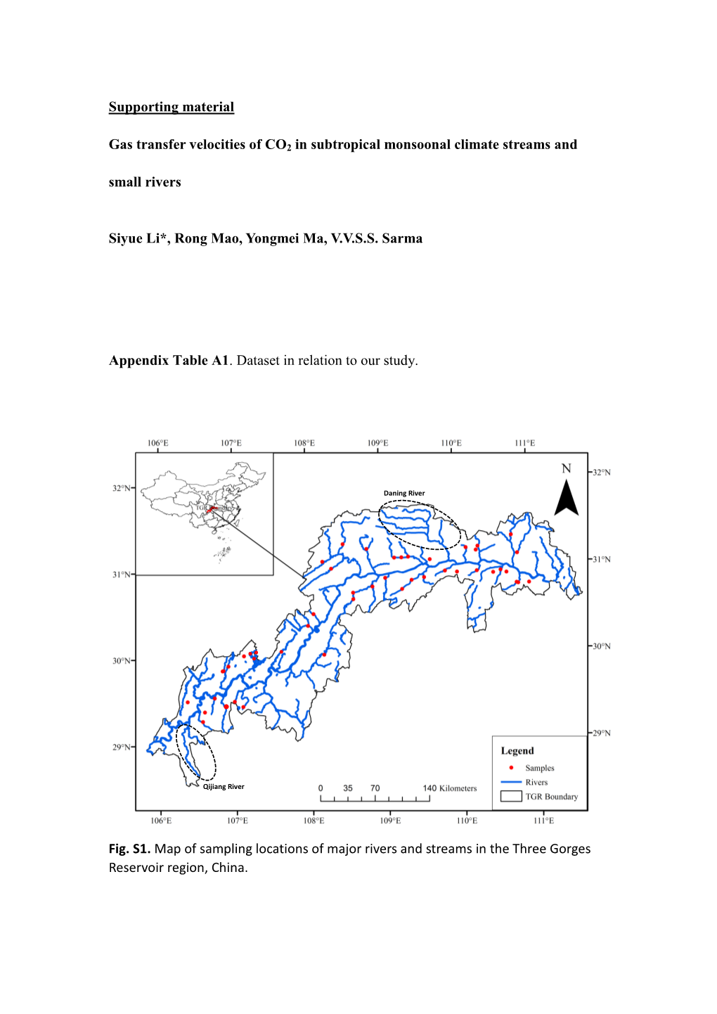 Supporting Material Gas Transfer Velocities of CO2 in Subtropical