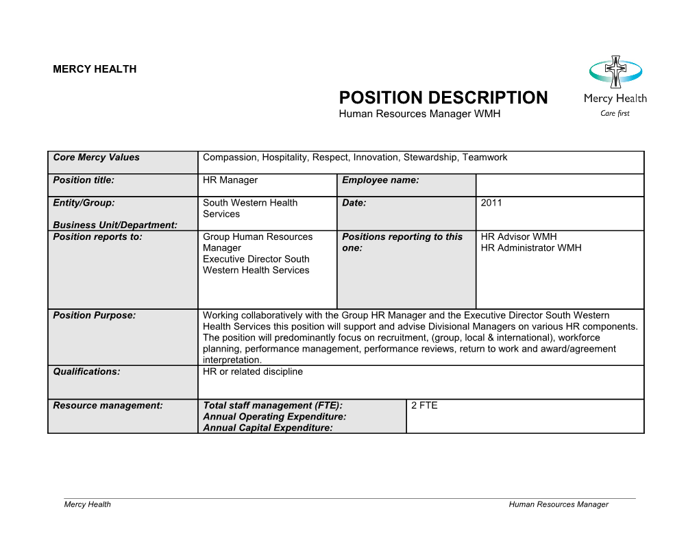 Position Description s52