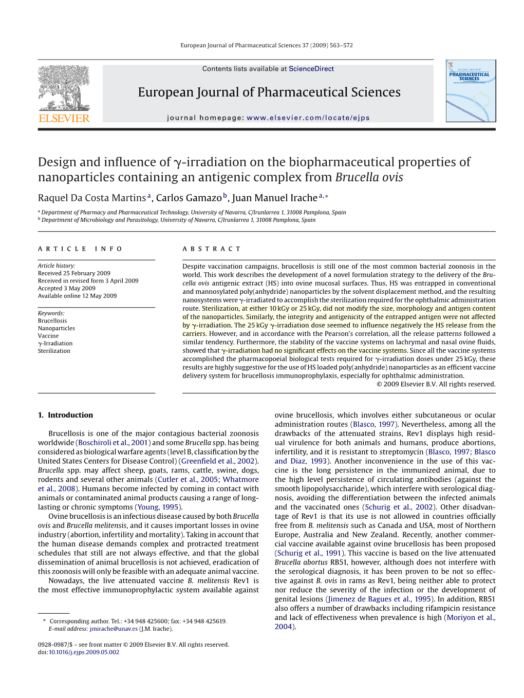 European Journal of Pharmaceutical Sciences Design and Influence Of