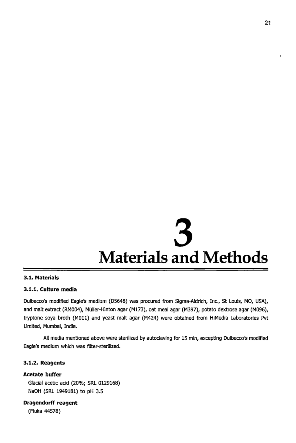 Materials and Methods