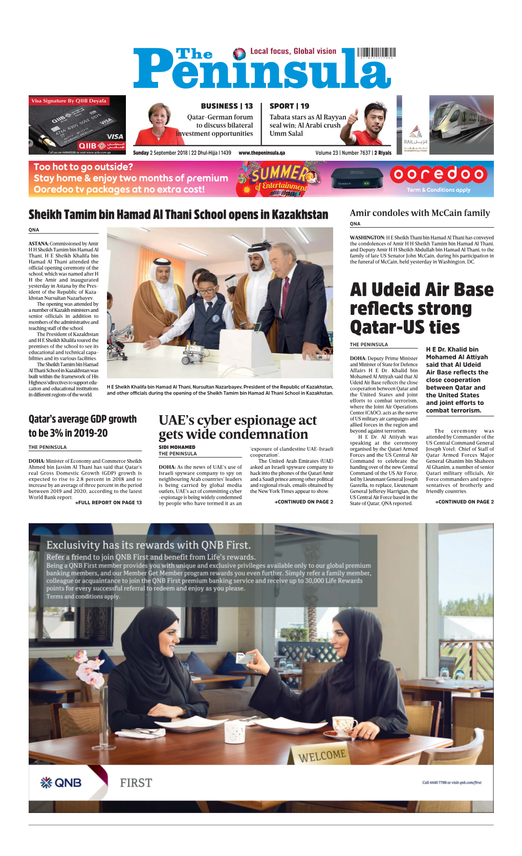 Al Udeid Air Base Reflects Strong Qatar-US Ties