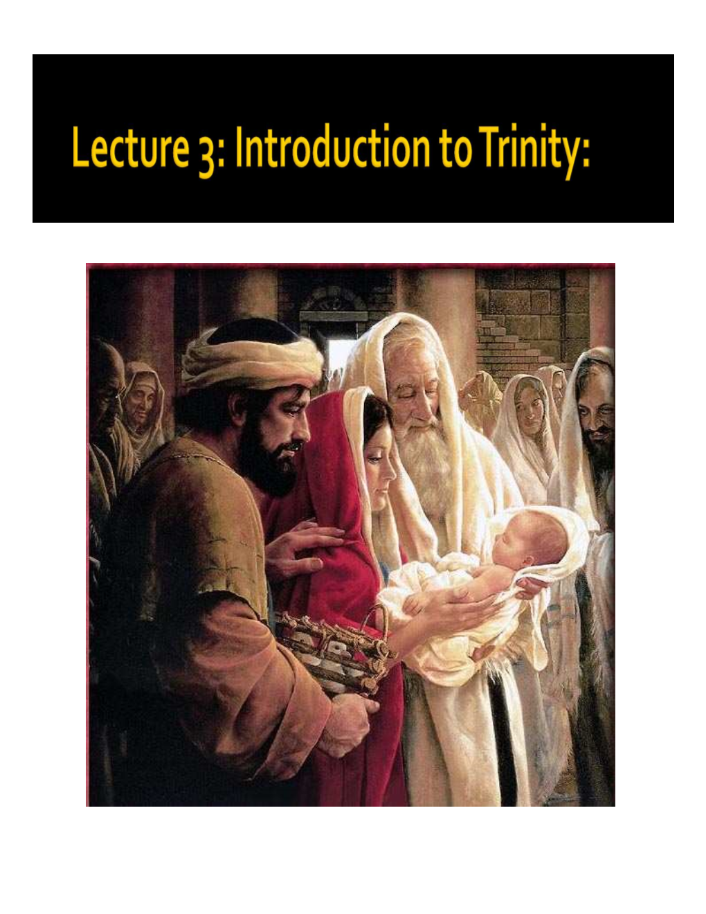 Lecture 3 Christianity Trinity