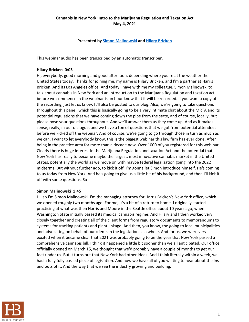 Cannabis in New York: Intro to the Marijuana Regulation and Taxation Act May 4, 2021