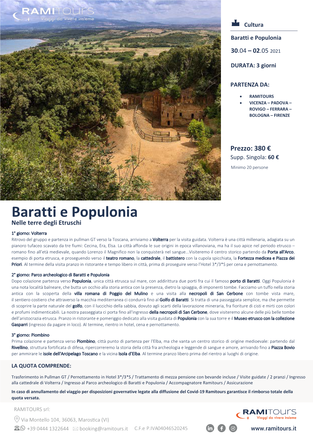Baratti E Populonia 30.04 – 02.05 2021