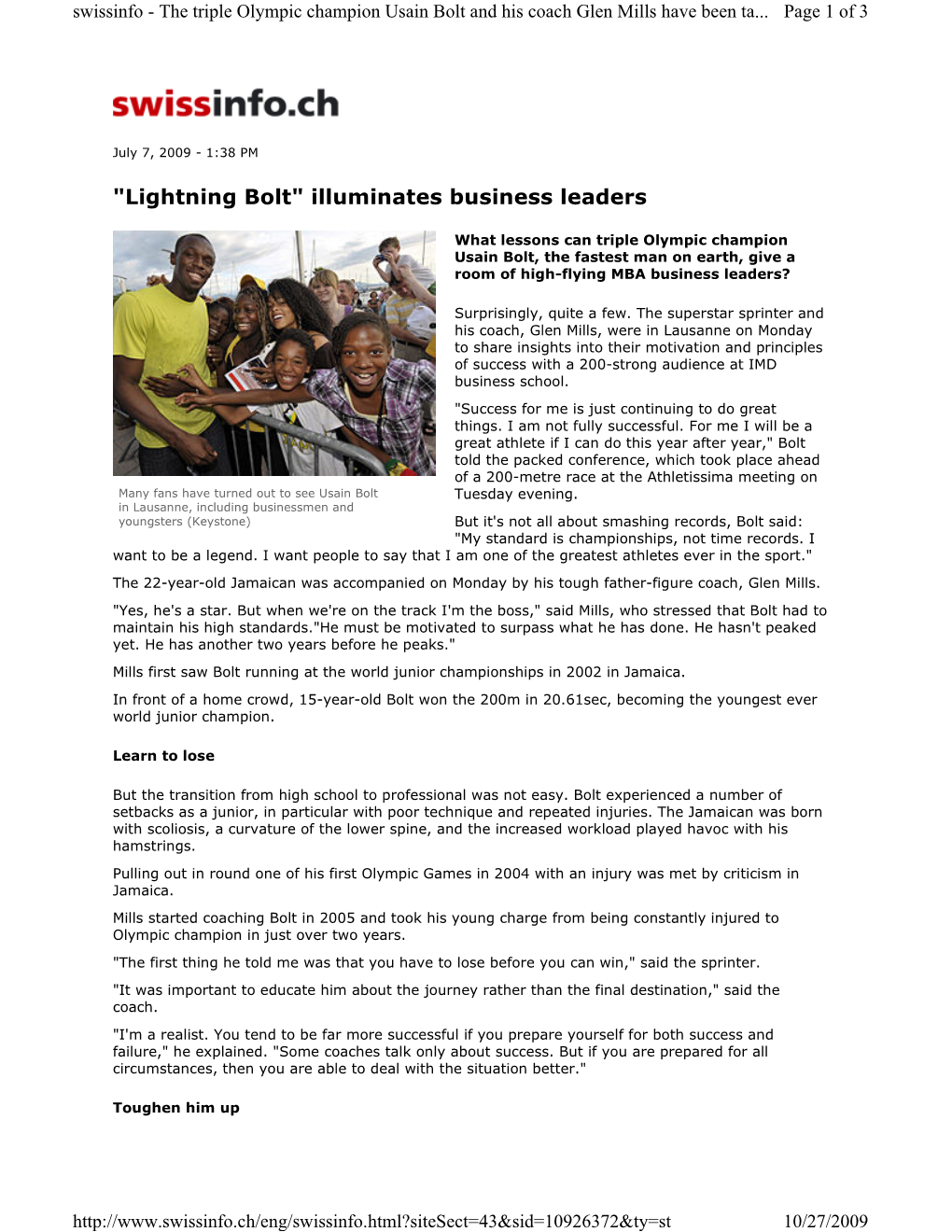 Lightning Bolt" Illuminates Business Leaders