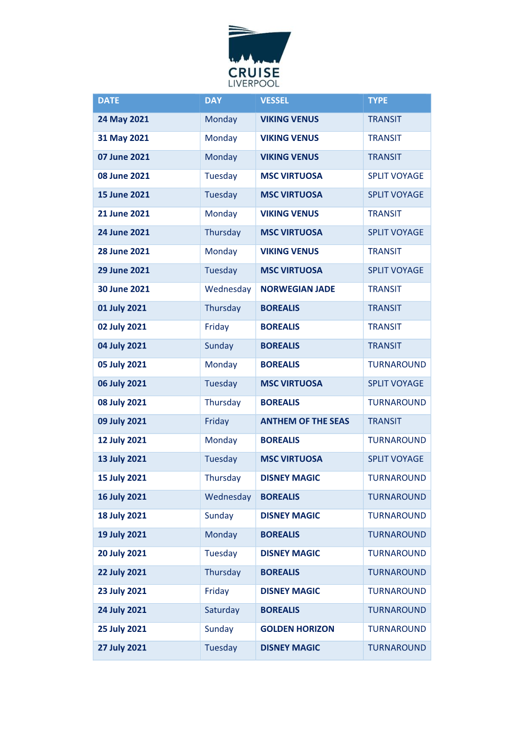 Cruise LPL 2021 Schedule 13.05.21 WEBSITE