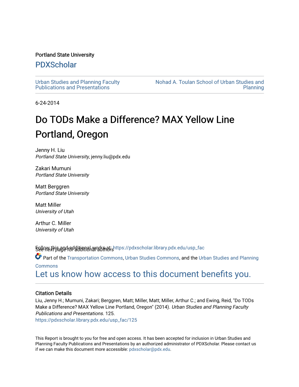 MAX Yellow Line Portland, Oregon