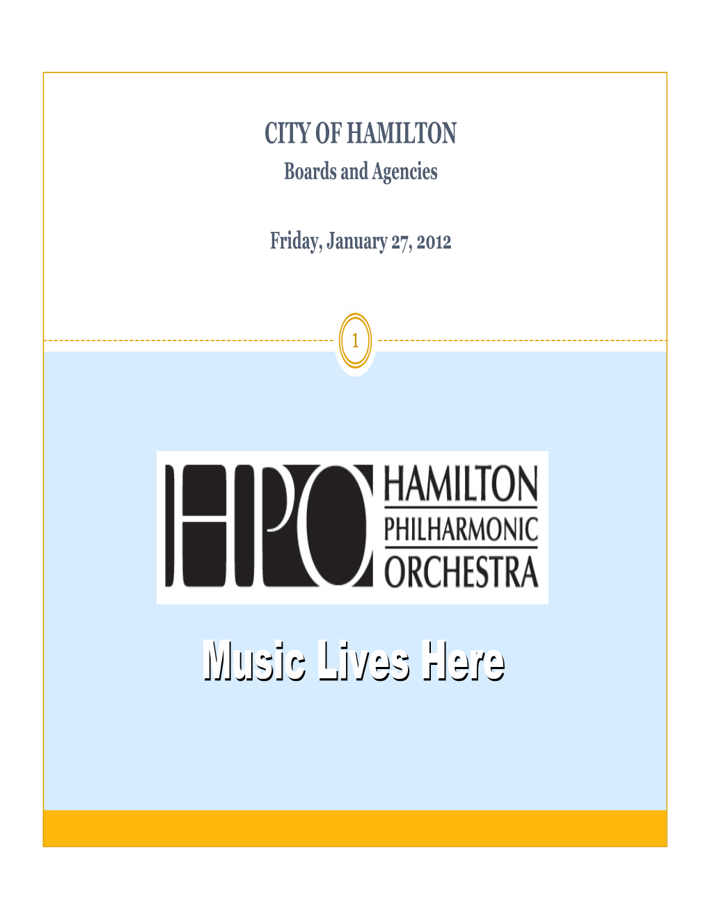 Hamilton Philharmonic Orchestra Is a Dynamic Organization