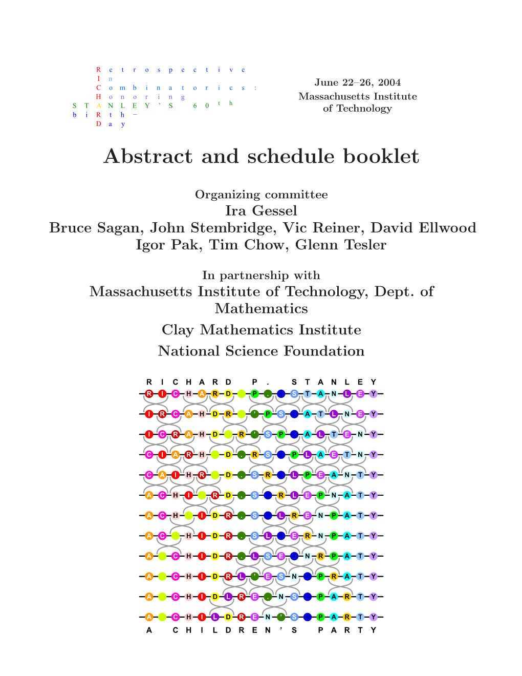 Abstract and Schedule Booklet