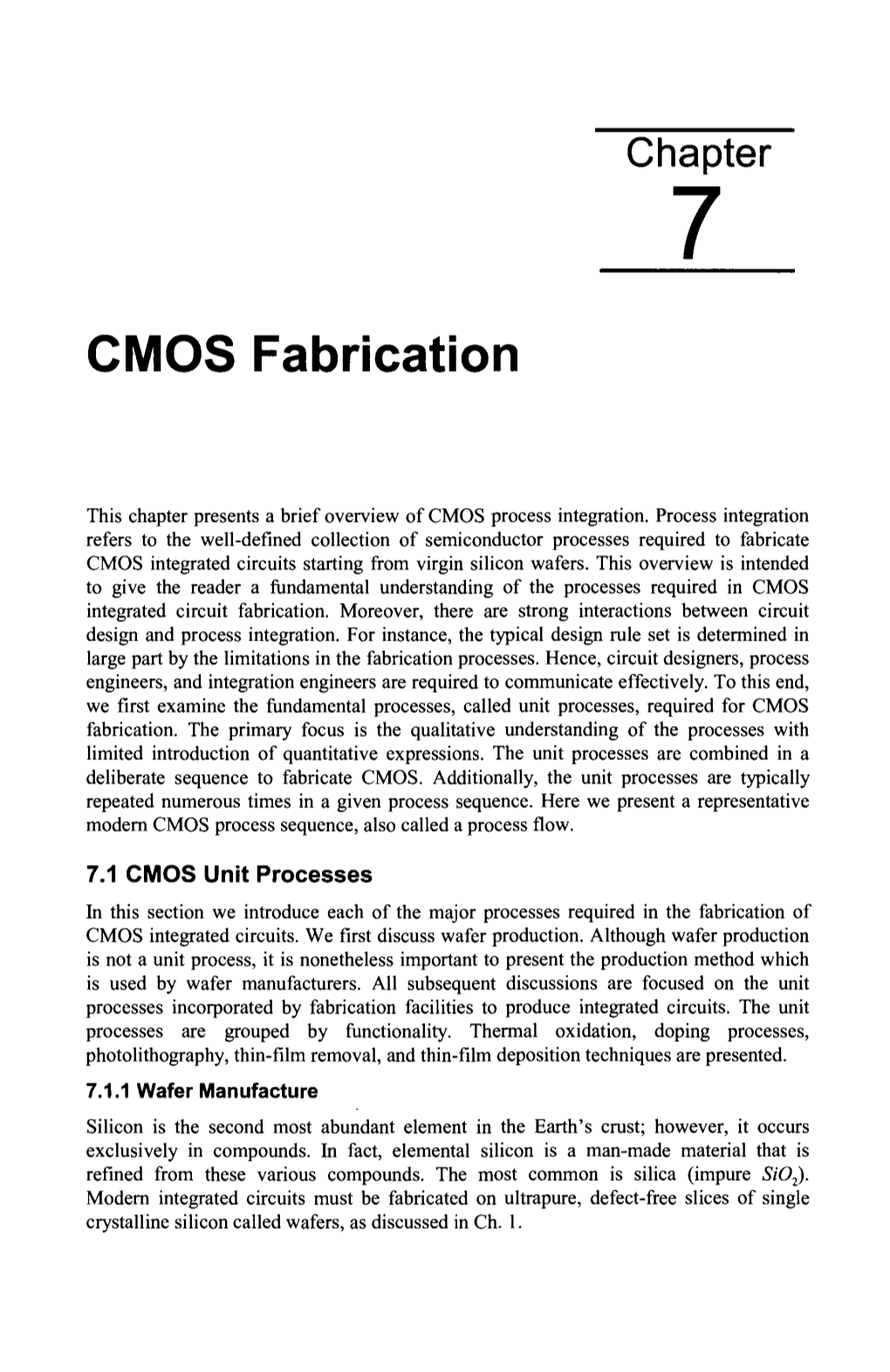 CMOS Fabrication