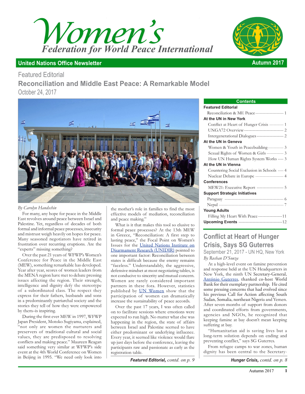 WFWPI UN Newsletter