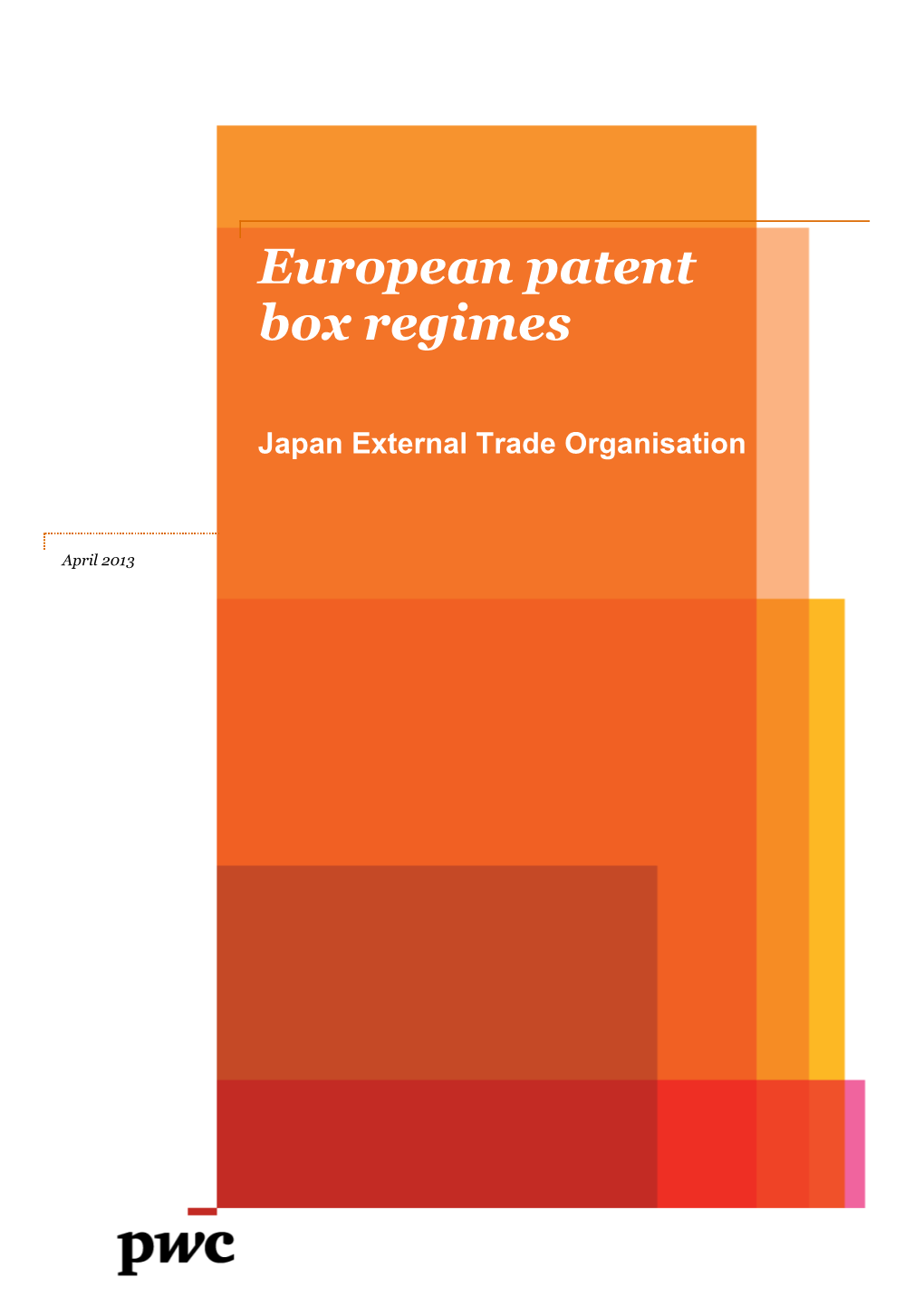 European Patent Box Regimes