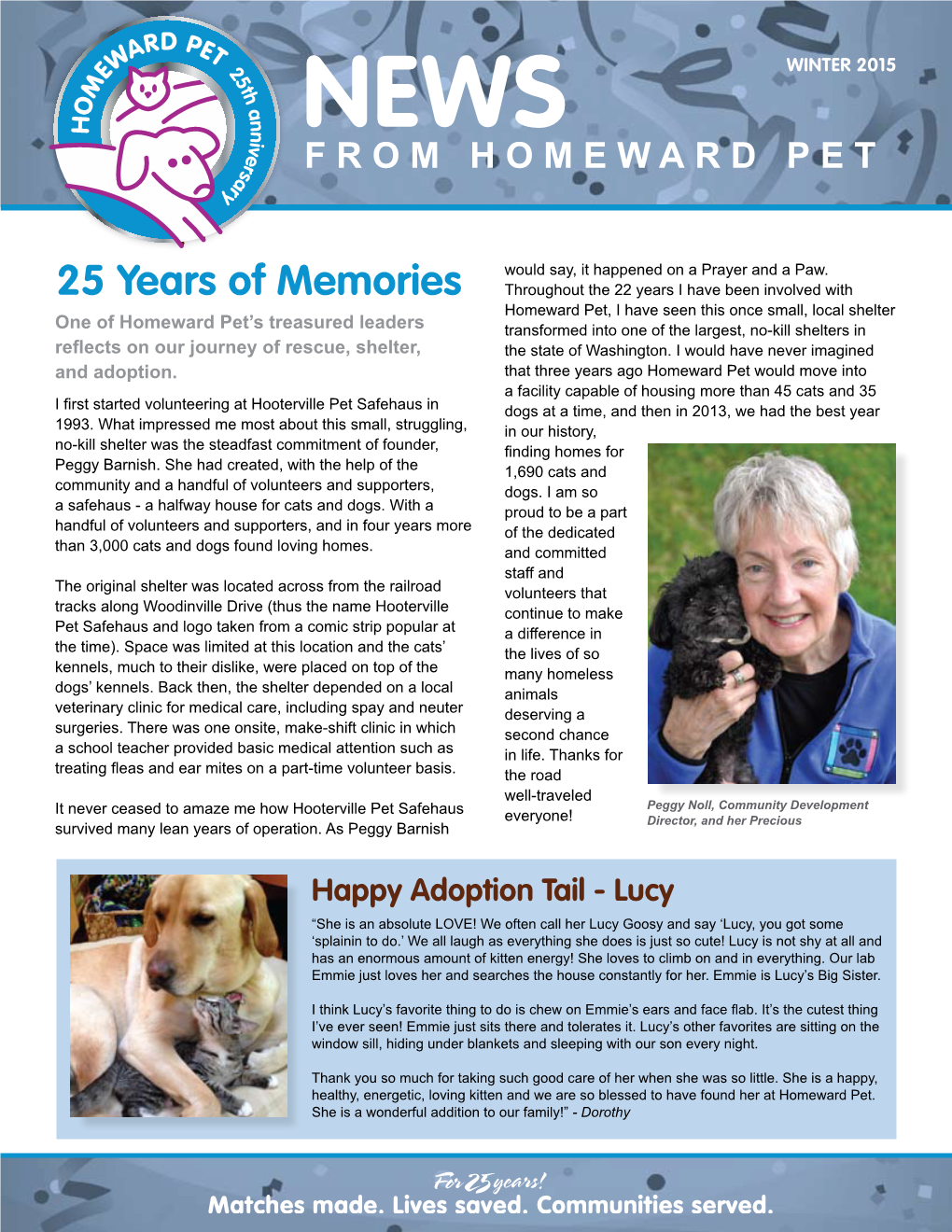 Winter 2015 from Homeward Pet