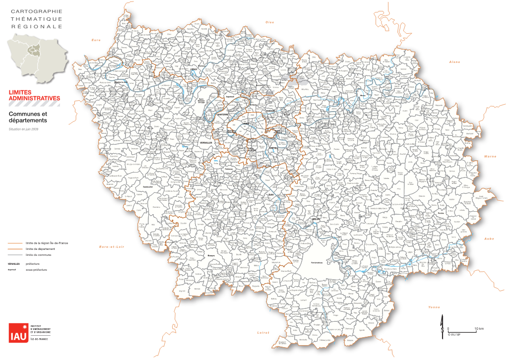 Communes Et Départements LIMITES ADMINISTRATIVES