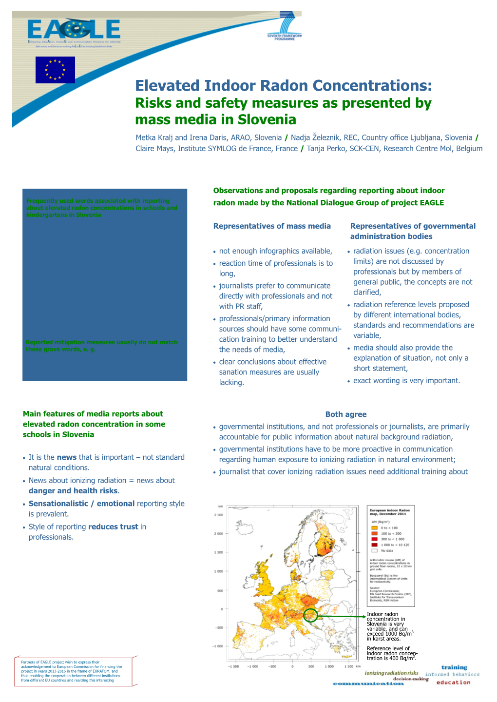 Risks and Safety Measures As Presented by Mass Media in Slovenia