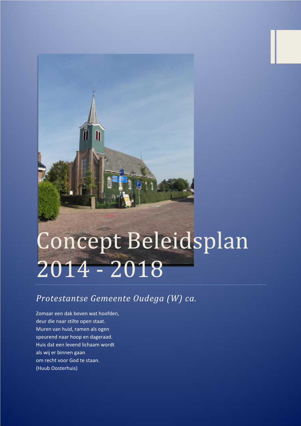 Concept Beleidsplan 2014 - 2018