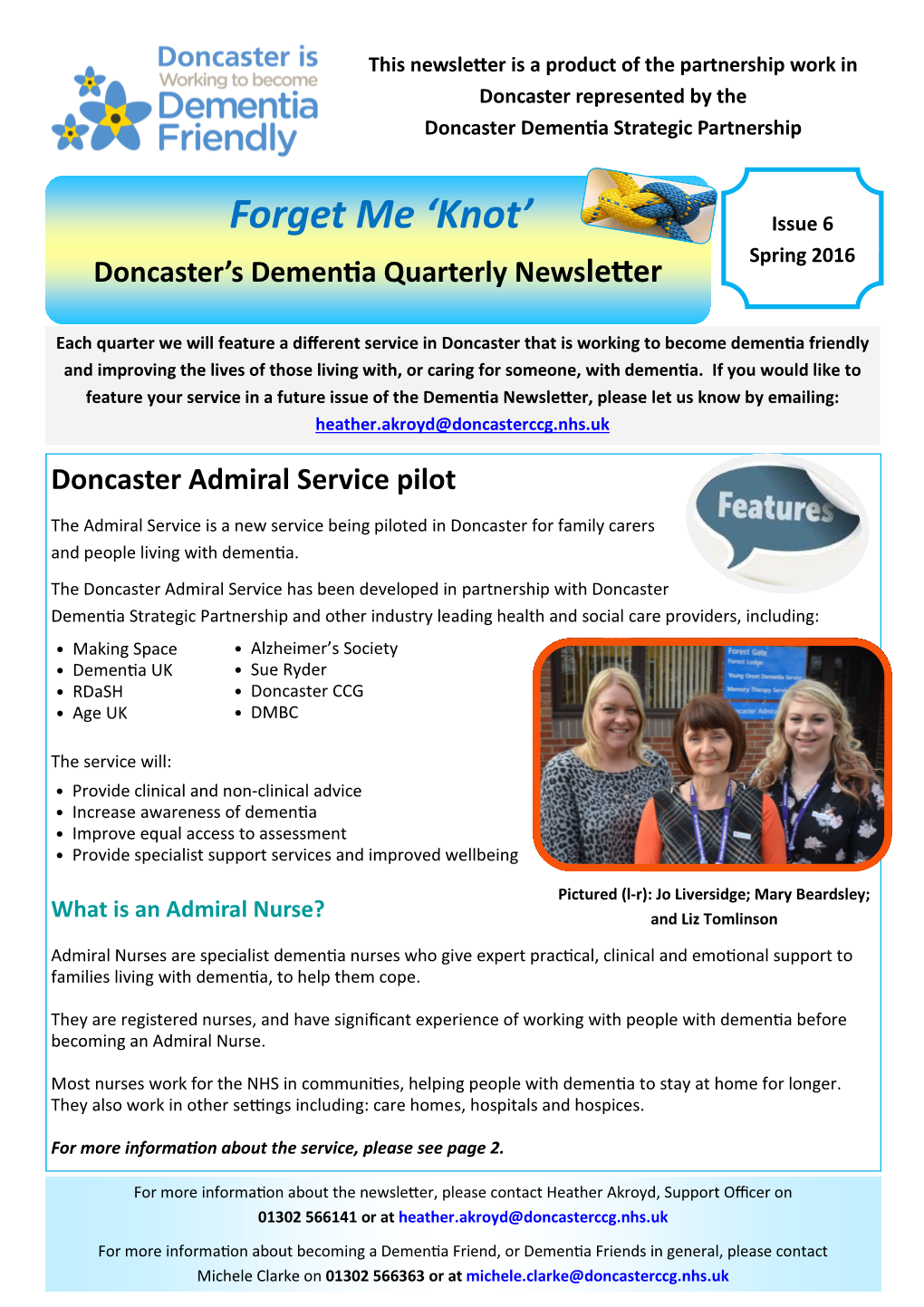 Doncaster DAA Newsletter Spring 2016