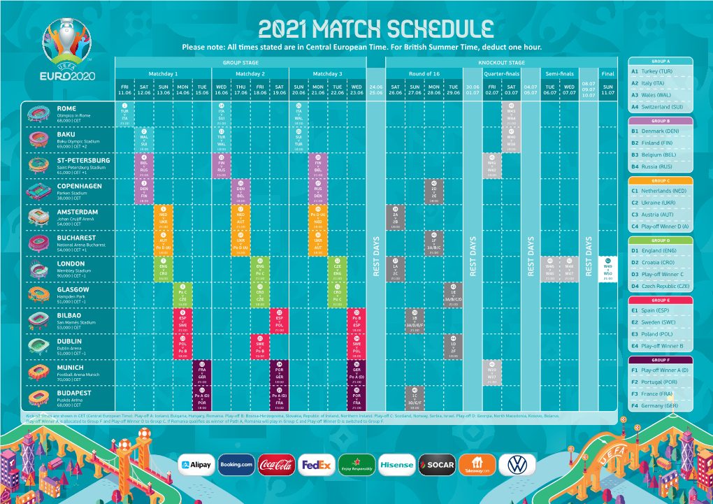 2021 Match Schedule