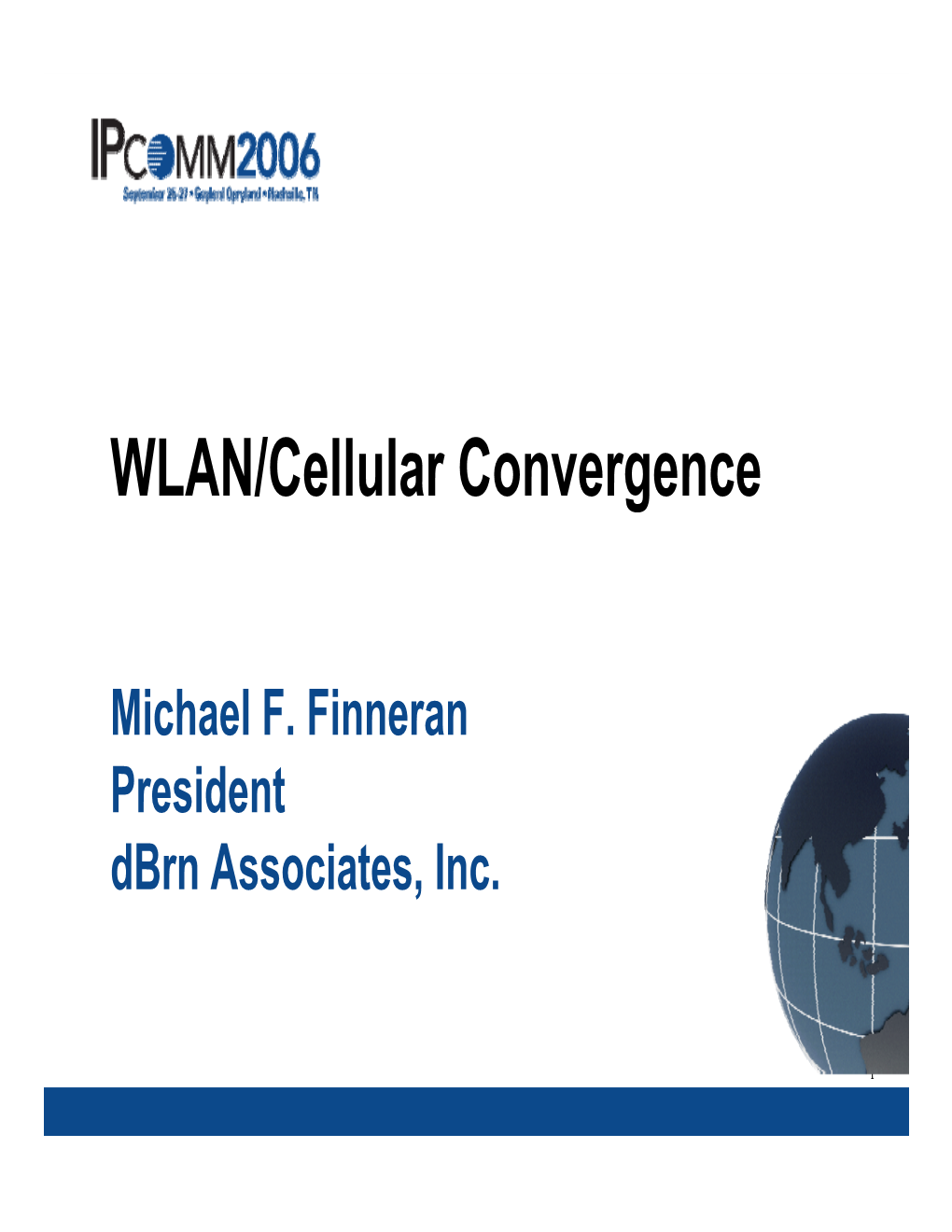 WLAN/Cellular Convergence