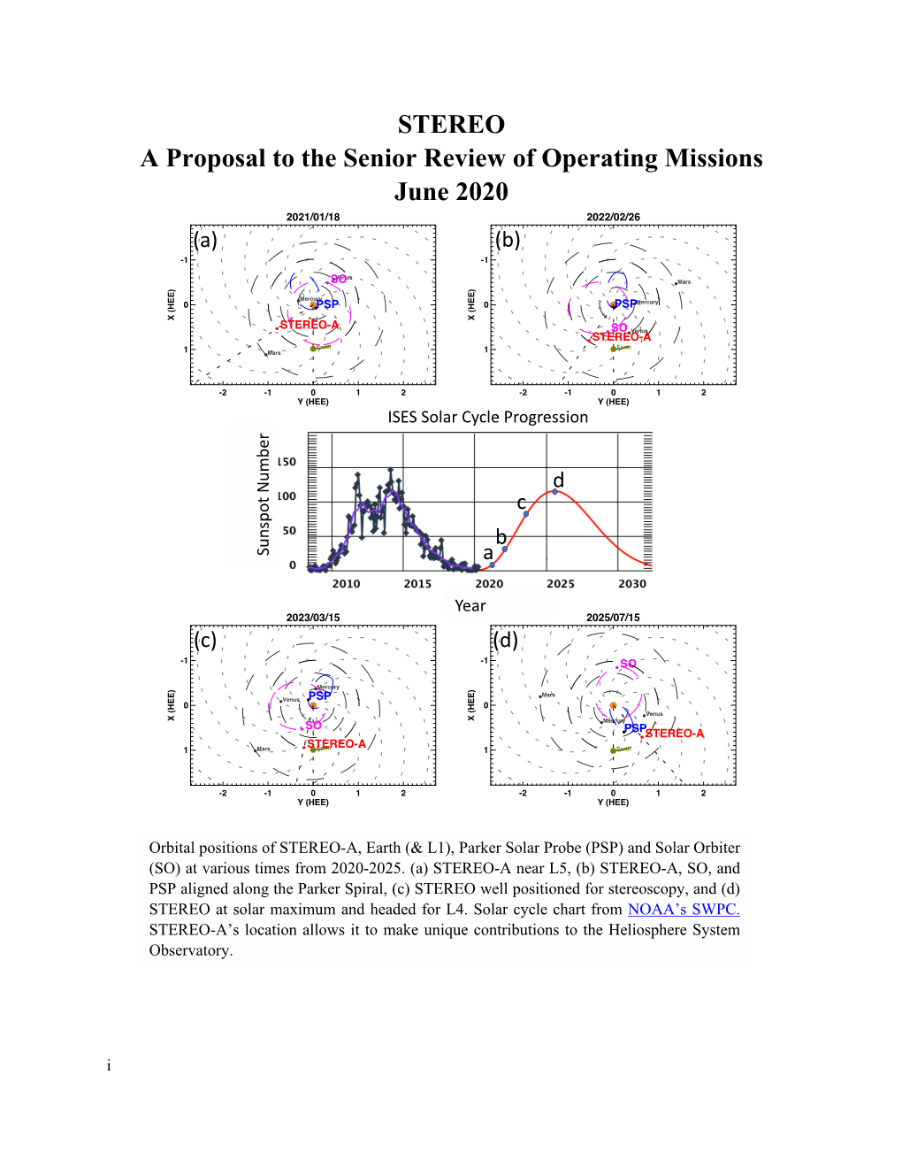 STEREO a Proposal to the Senior Review of Operating Missions June 2020 2021/01/18 2022/02/26 (A) (B) -1 -1