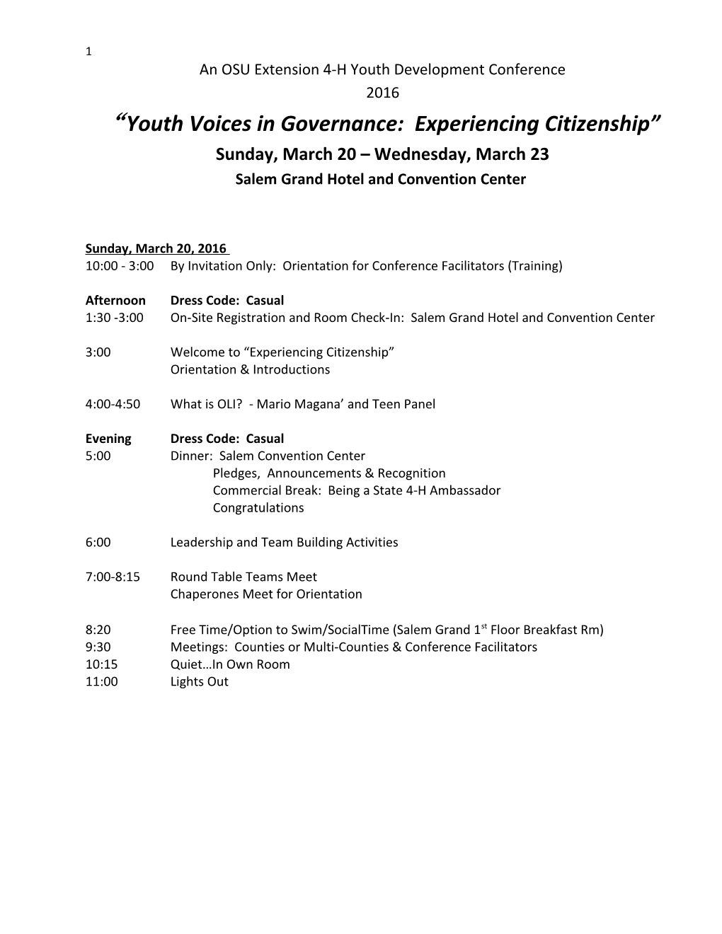 Youth Voices in Governance: Experiencing Citizenship