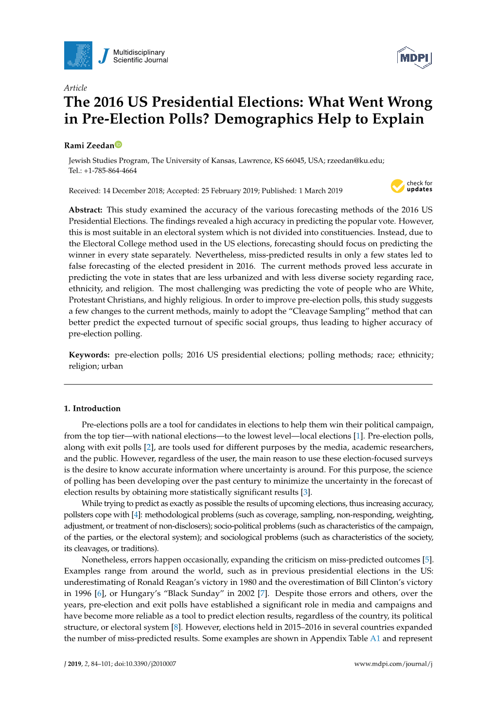 The 2016 US Presidential Elections: What Went Wrong in Pre-Election Polls? Demographics Help to Explain