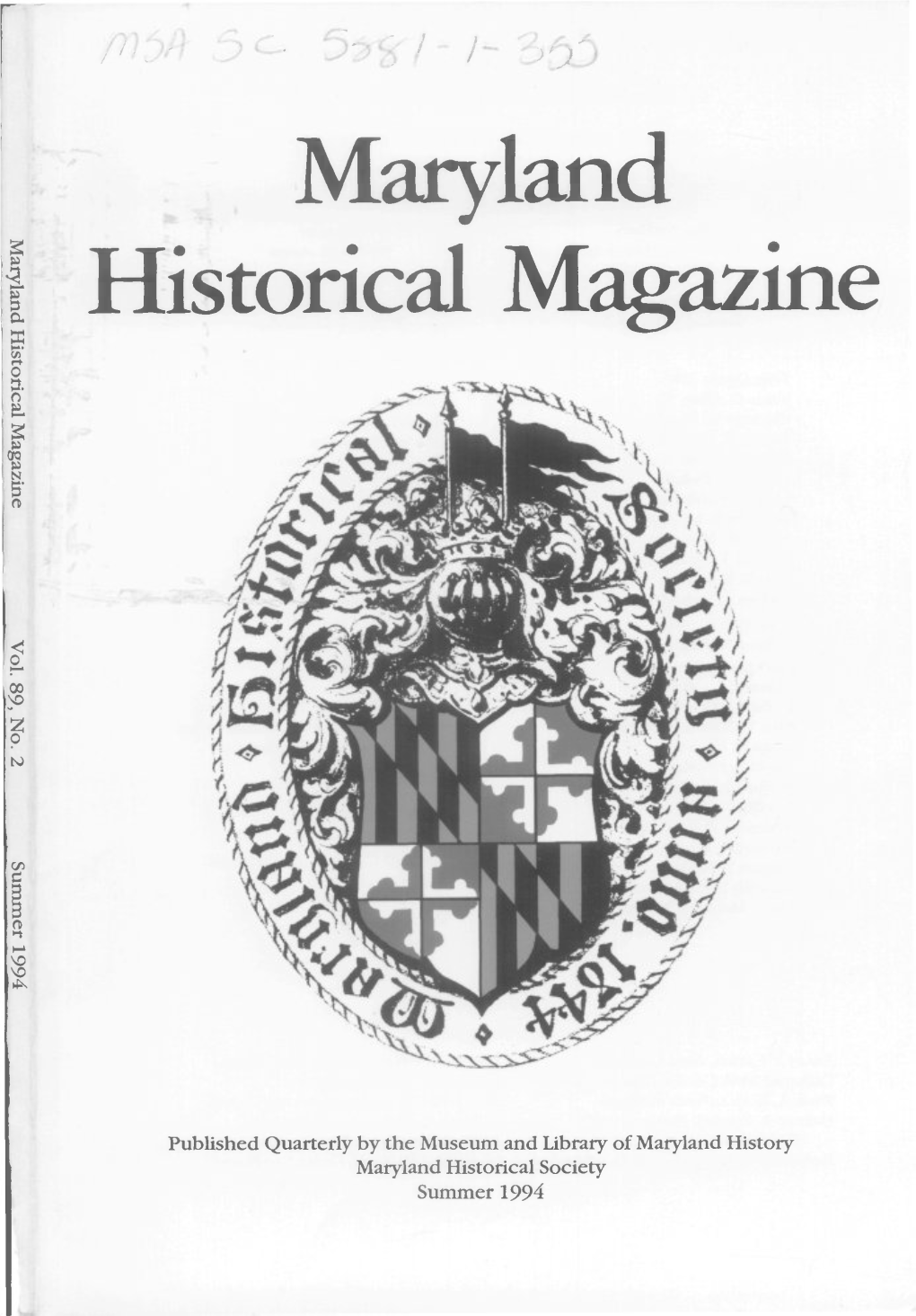 Maryland Historical Magazine