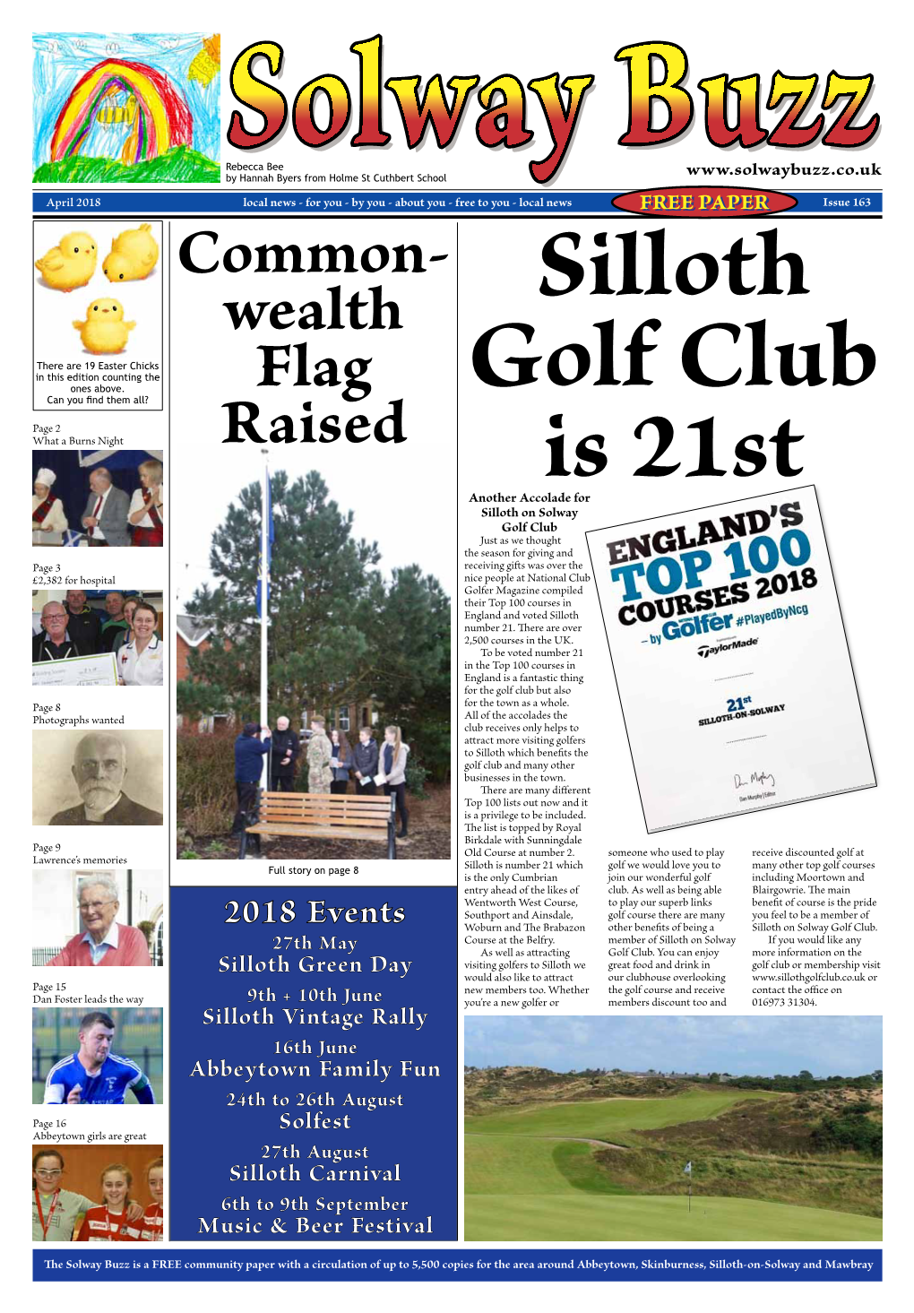 Issue 163 Common- Wealth Silloth There Are 19 Easter Chicks in This Edition Counting the Ones Above
