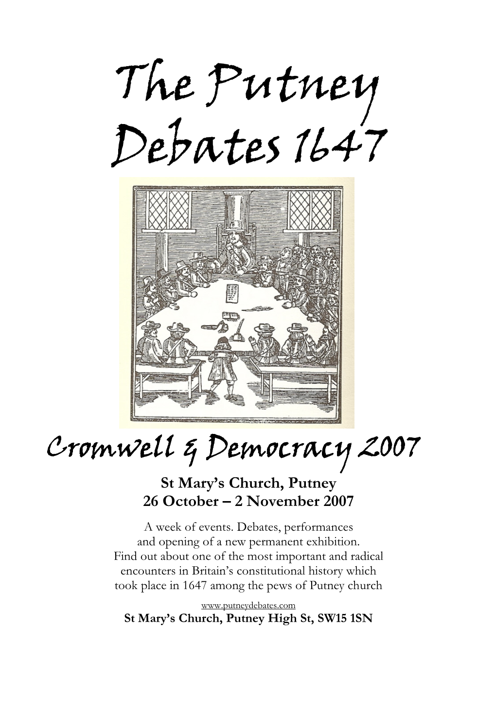 The Putney Debates 1647