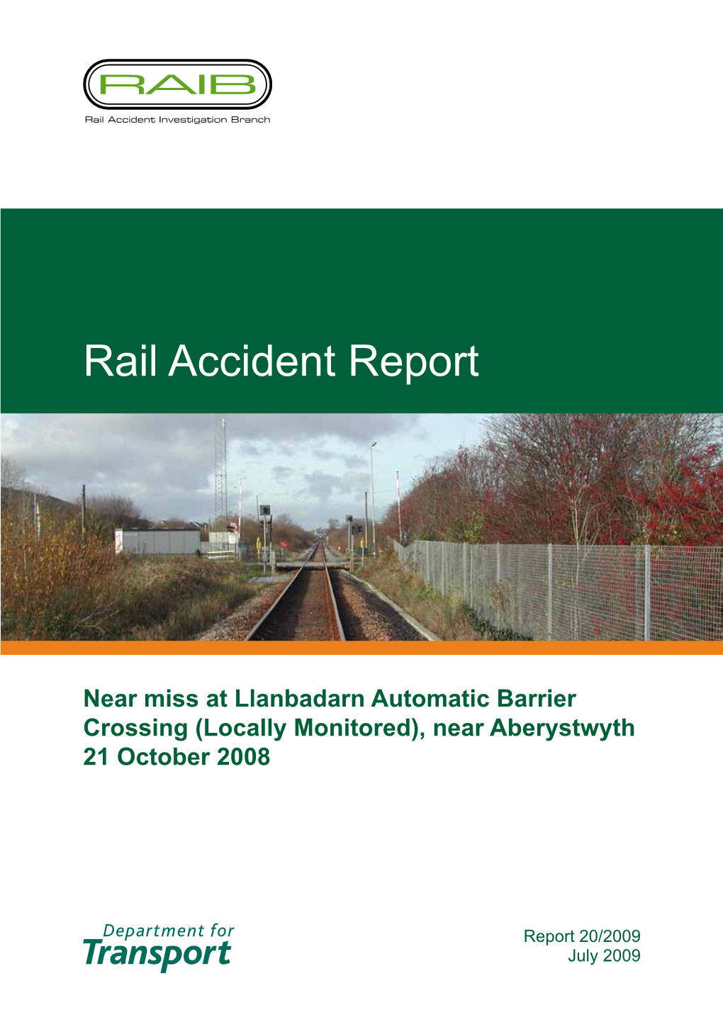 Rail Accident Report