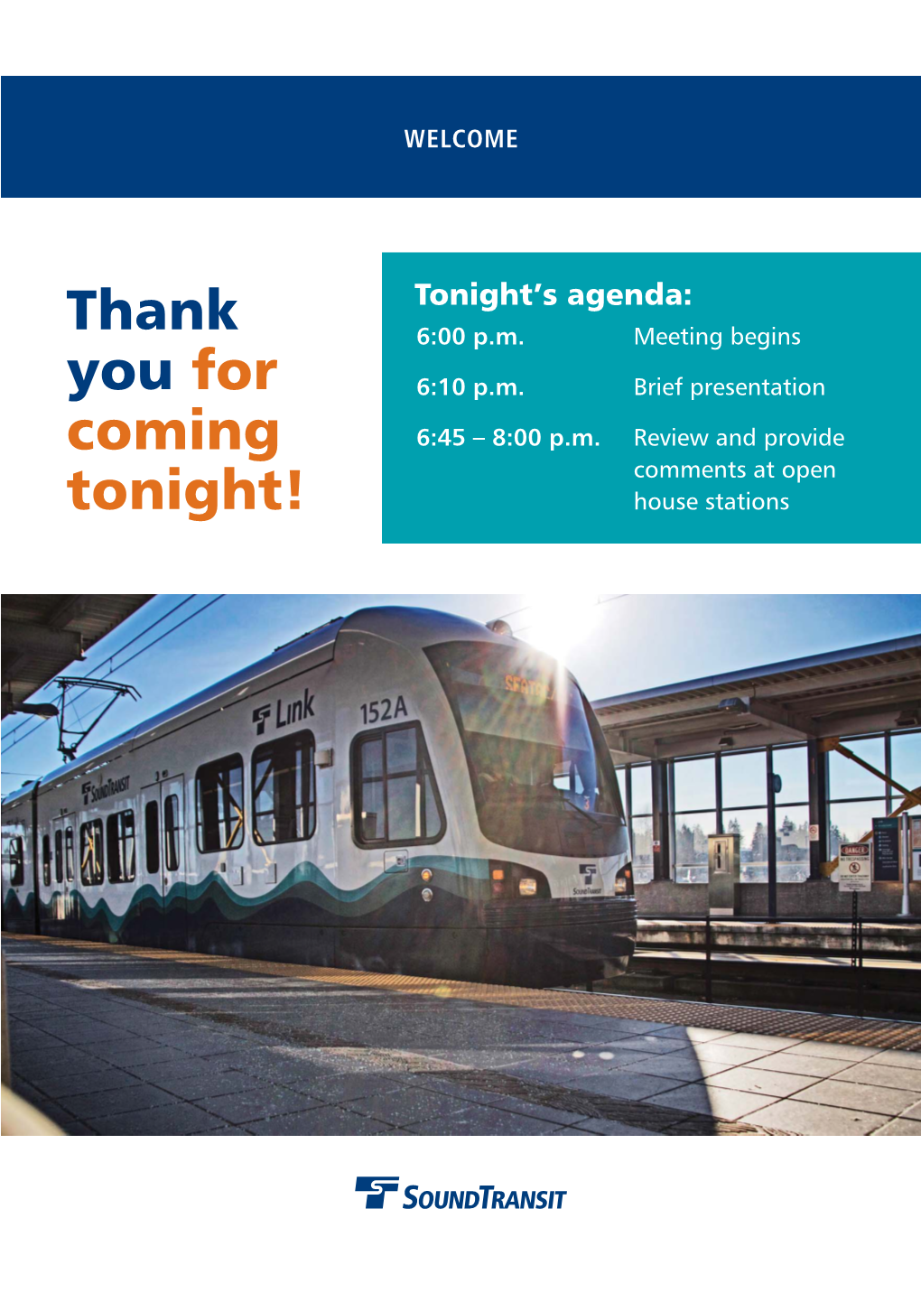 Sound Transit Open House Graphic