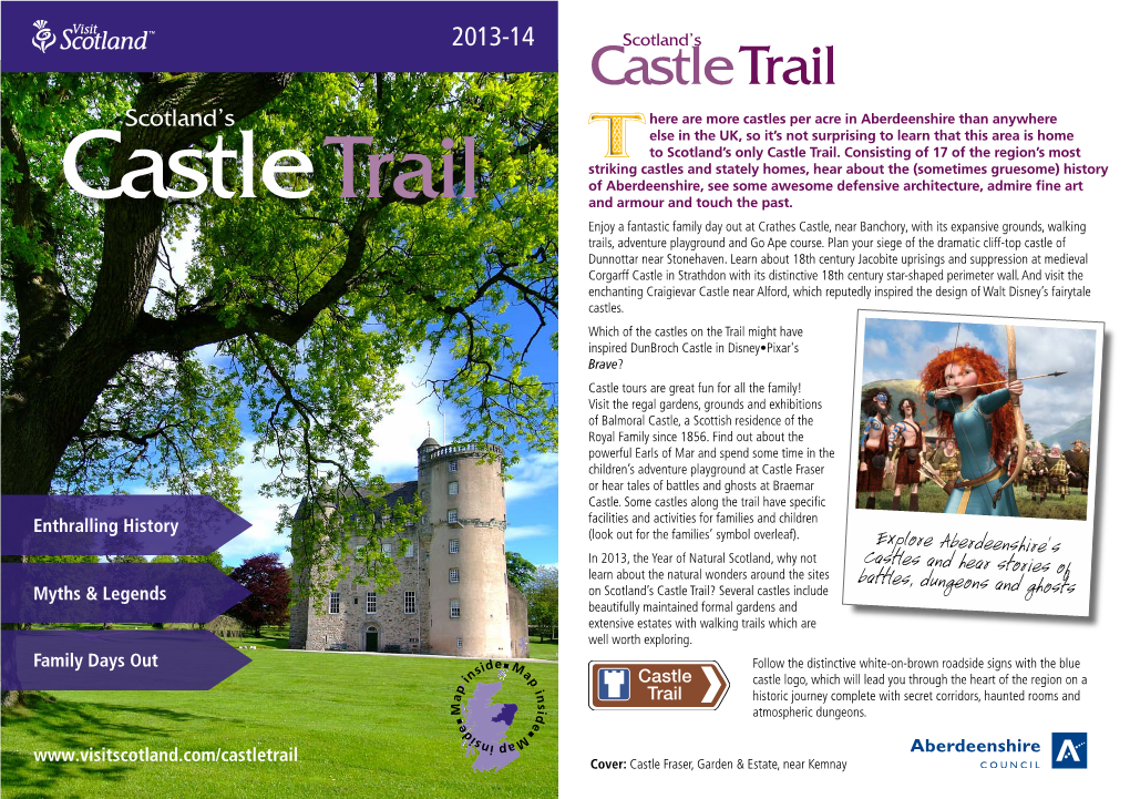 Castletrail Cover: Castle Fraser, Garden & Estate, Near Kemnay Aberdeenshire Coastal Trail Victorian Heritagetrail