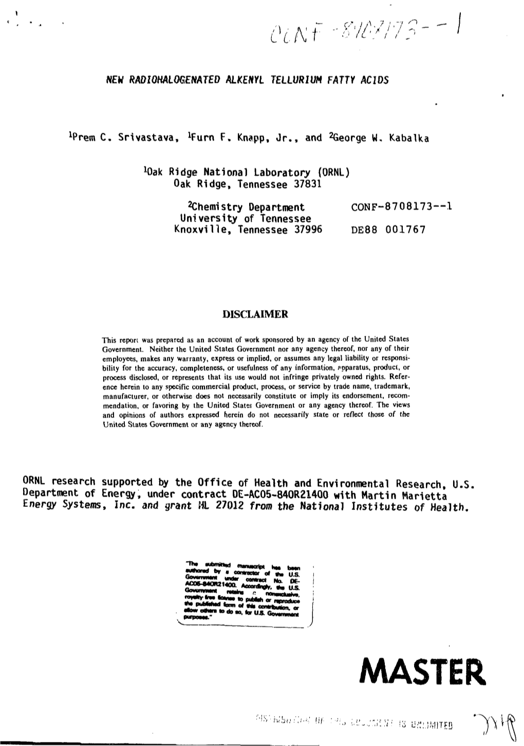 New Radiohalogenated Alkenyl Tellurium Fatty Acids