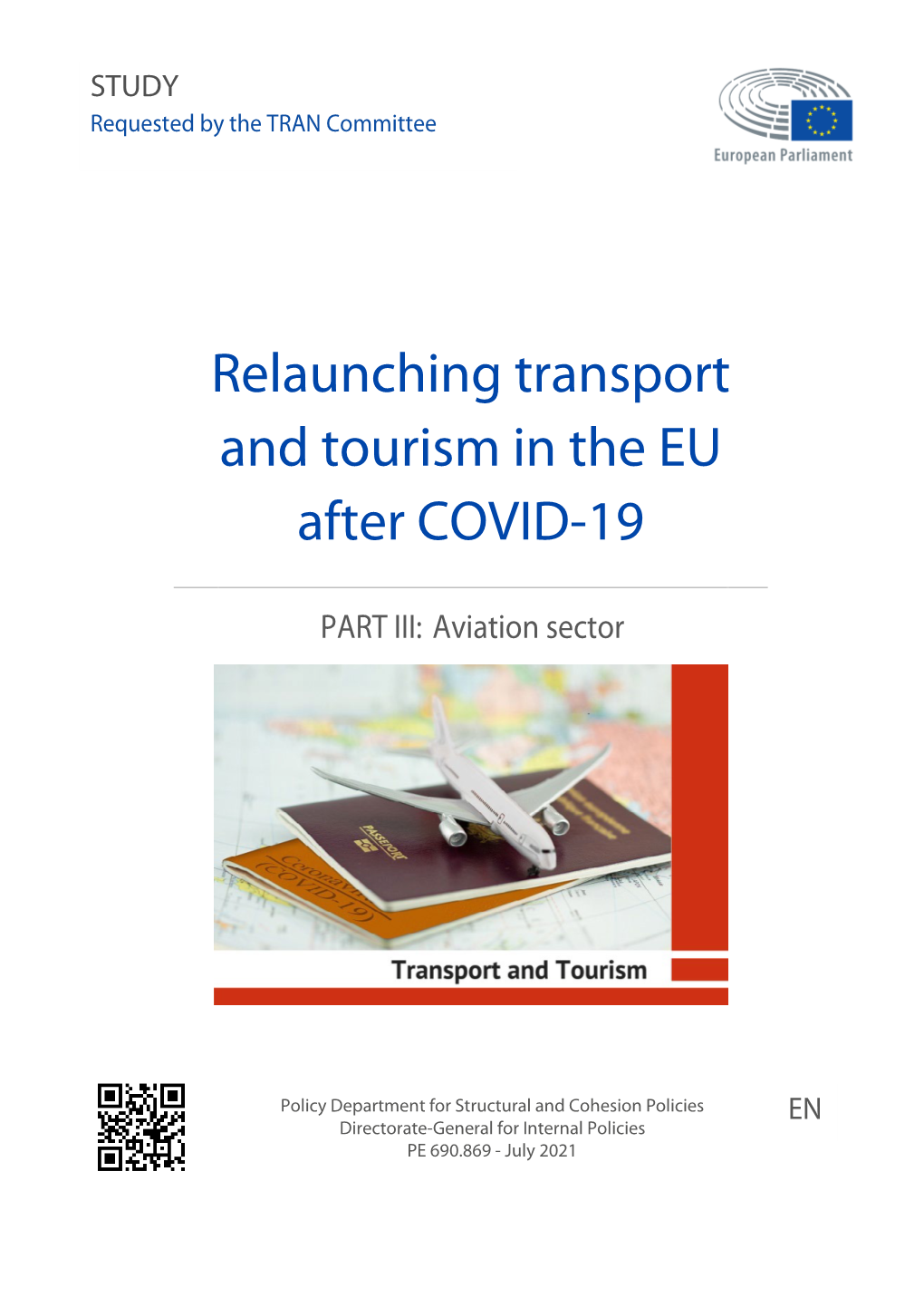 Relaunching Transport and Tourism in the EU After COVID-19