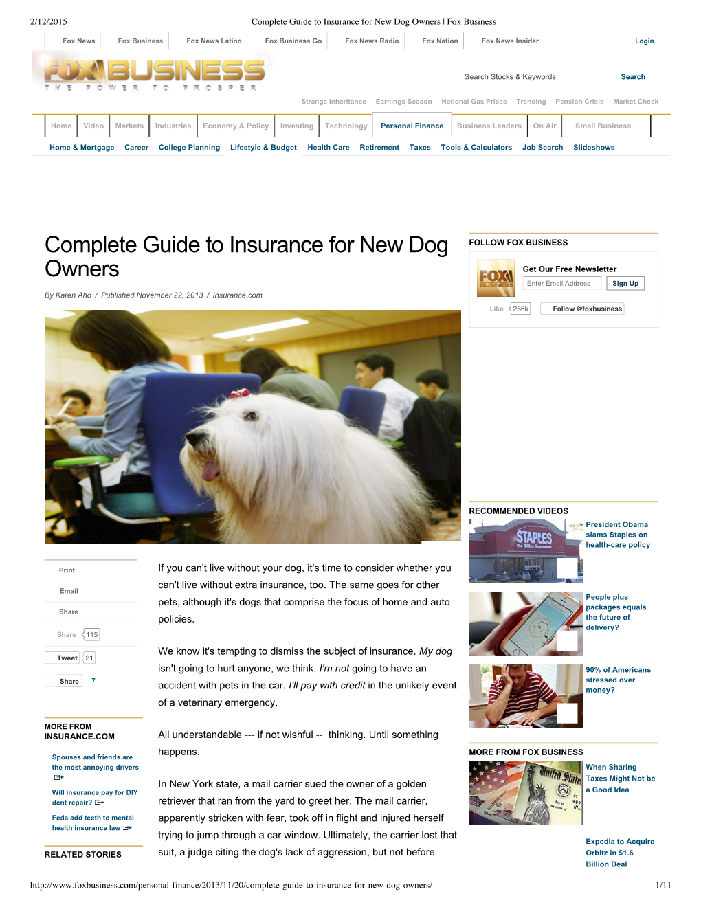 Complete Guide to Insurance for New Dog Owners | Fox Business