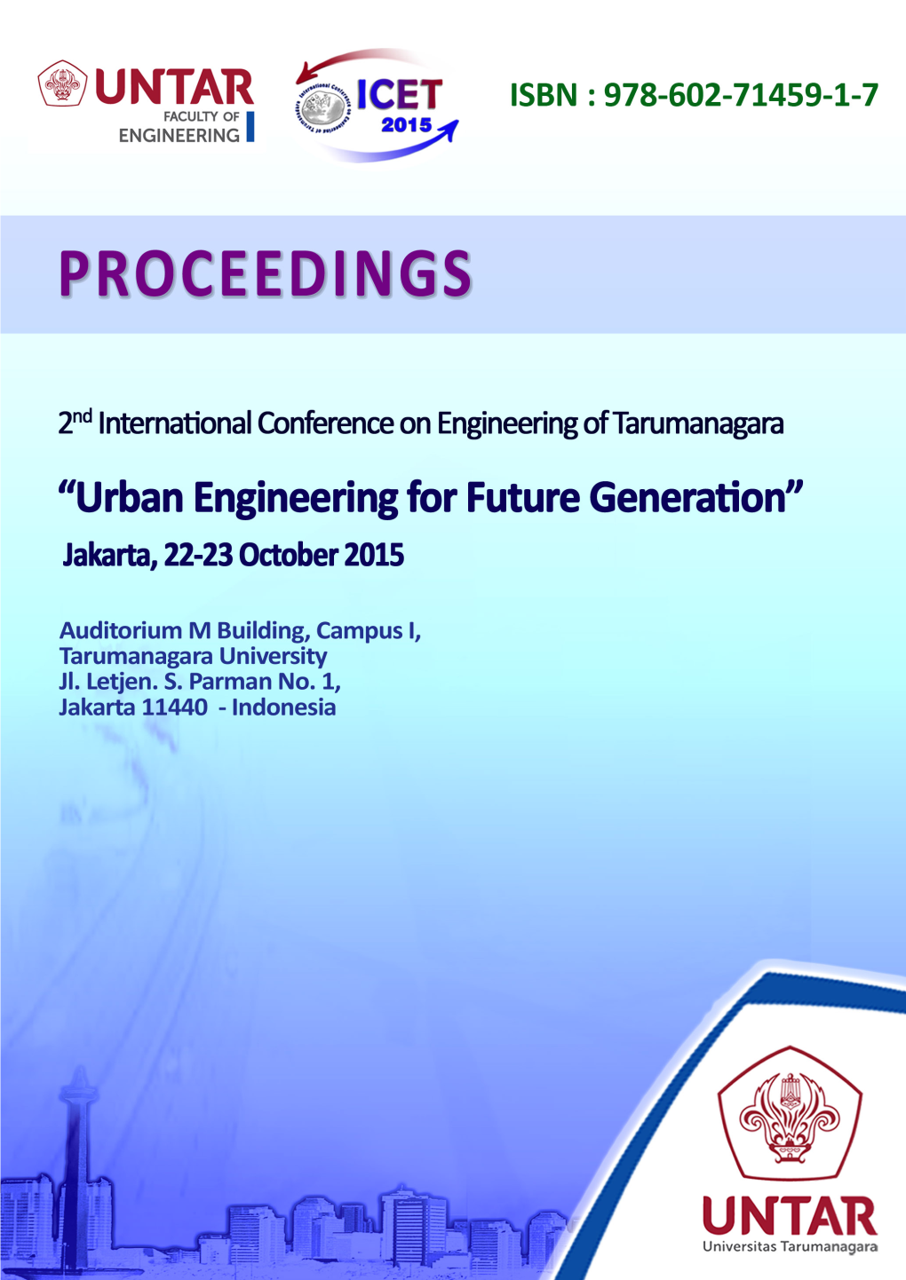 Untar Isbn : 978-602-71459-1-7 Faculty of I Engineering