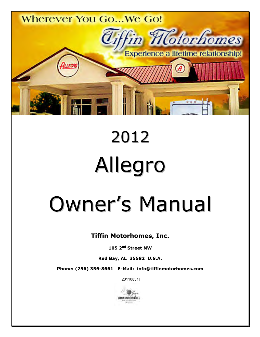 Allegro Owner's Manual
