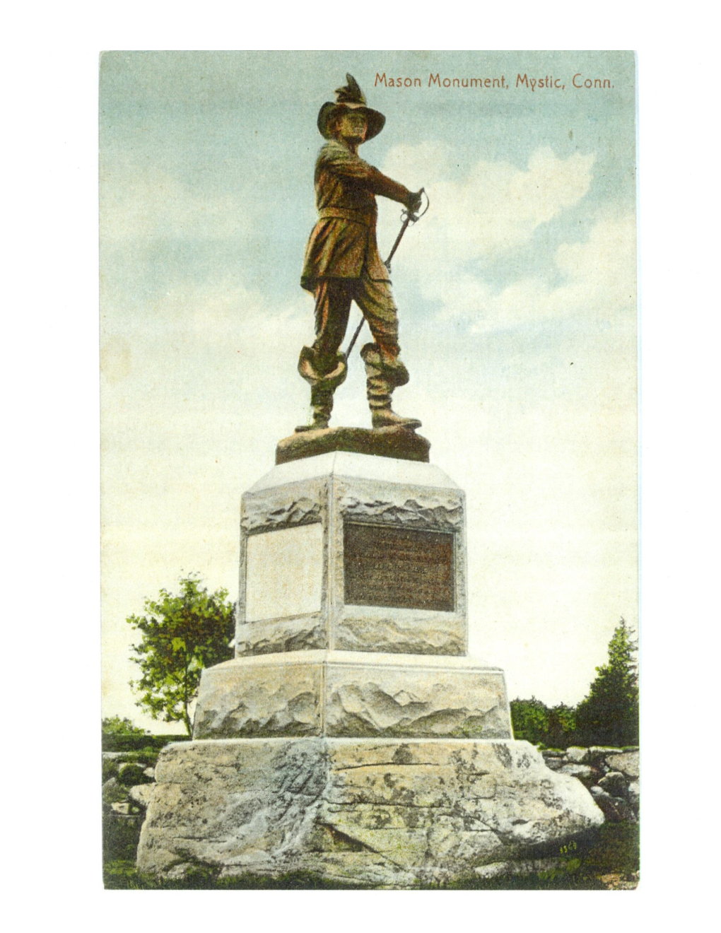 John Mason Statue in Mystic CT
