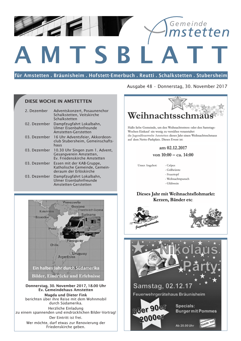 Amtsblatt a M T S B L A