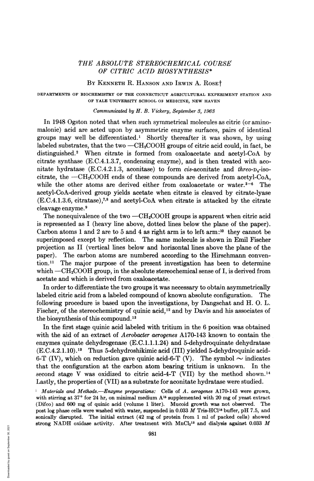 Enzymes Quinate Dehydrogenase (E.C.1.1.1.24) and 5